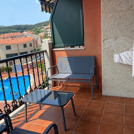 Apartamento Con Vistas Al Mar, Piscina Y Parking Apartment Sanxenxo Bagian luar foto